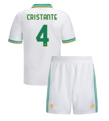 AS Roma Bryan Cristante #4 Tredjetrøje Børn 2025-26 Kortærmet (+ Korte bukser)